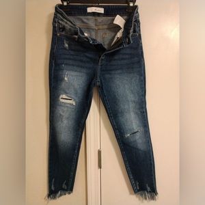 KanCan Fringe Super Stretch Skinny Jeans